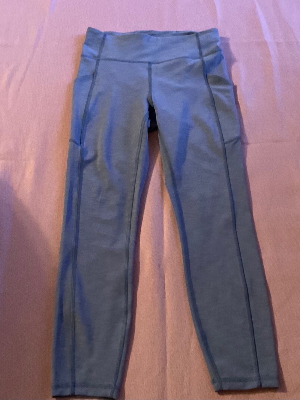 lululemon athletica Light Blue Kids Leggings with Side Pockets